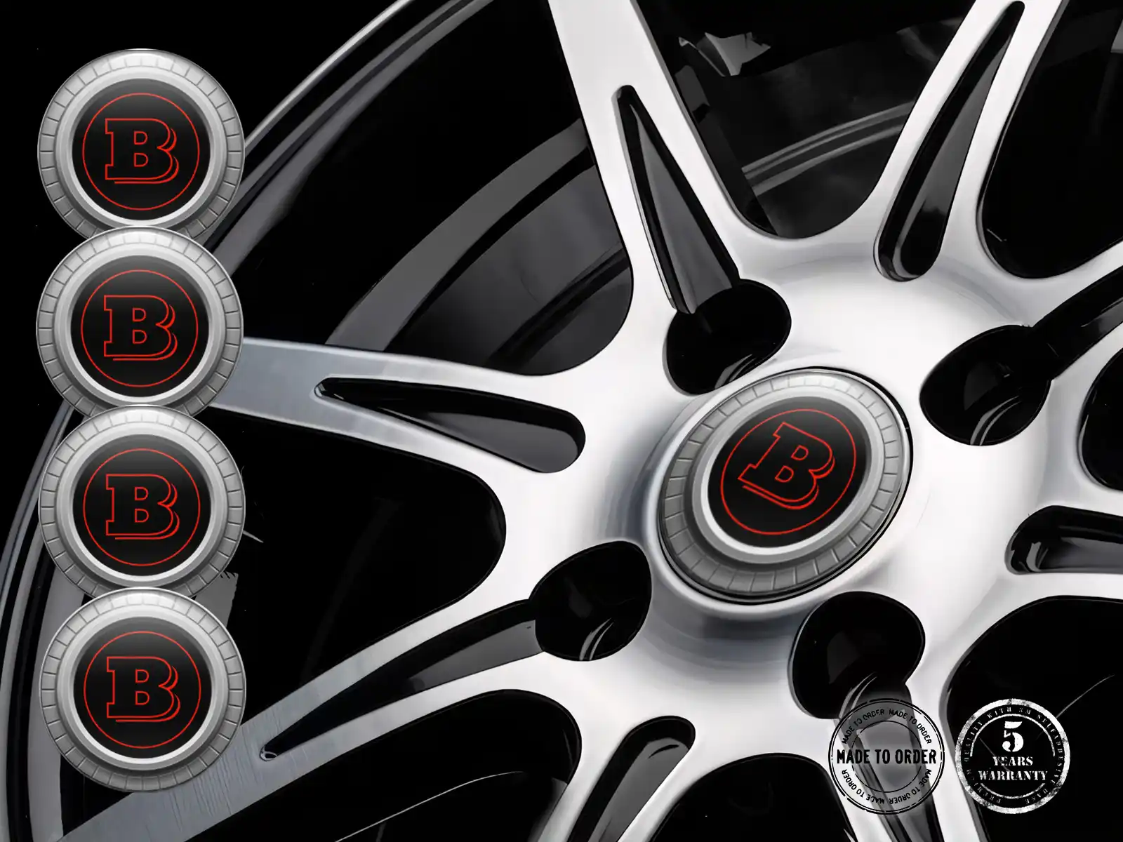 Brabus Felgensticker Stil Drift Quantum Prism